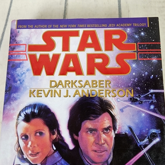Star Wars Dark Saber Vintage 1995 Hardcover Book By Kevin Anderson - Picture 3 of 13